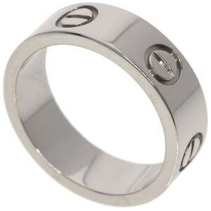 CARTIER 18k Silver Love Ring #49